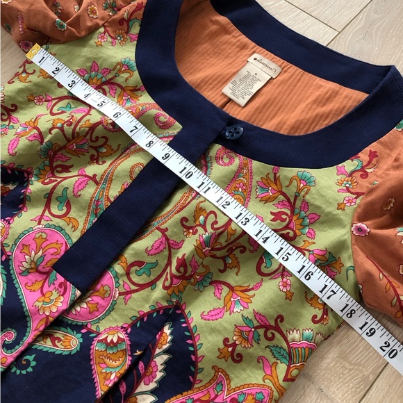 Anthropologie Elevenses Bohemian Floral Print Jacket Size 8 - Picture 5 of 16